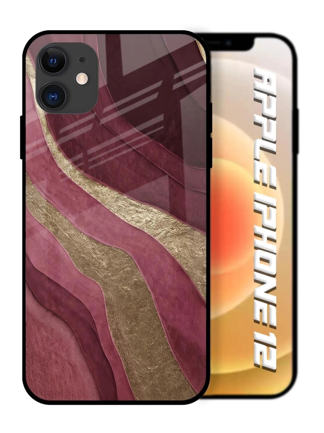 QRIOH Abstract Printed iPhone 12 Back Case Mobile Accessories-picture-21