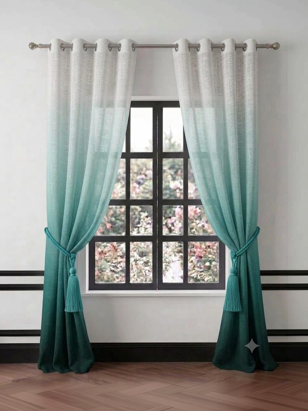 KANUM Green Set of 2 Door Curtain-picture-14