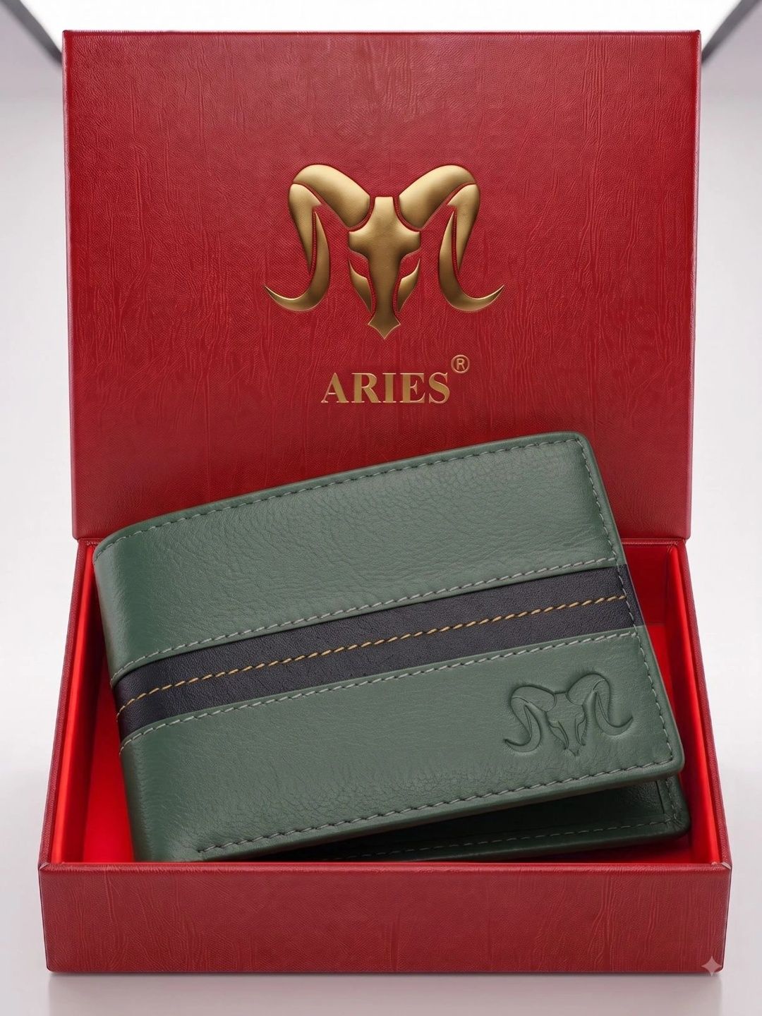 Aries Men Colourblocked Leather Two Fold Wallet-picture-58