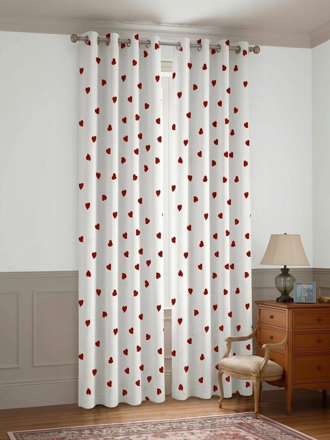 KANUM Red Set of 2 Quirky Long Door Curtain-picture-18