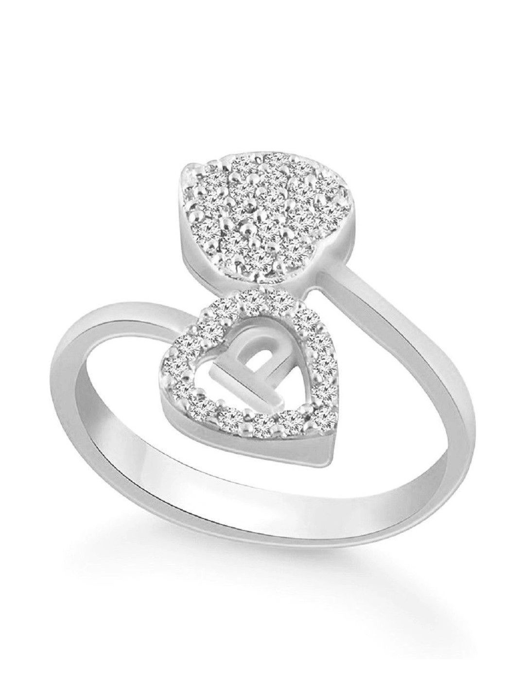 ORNEXA Women Gold-Plated Cubic Zirconia Finger Ring-picture-13