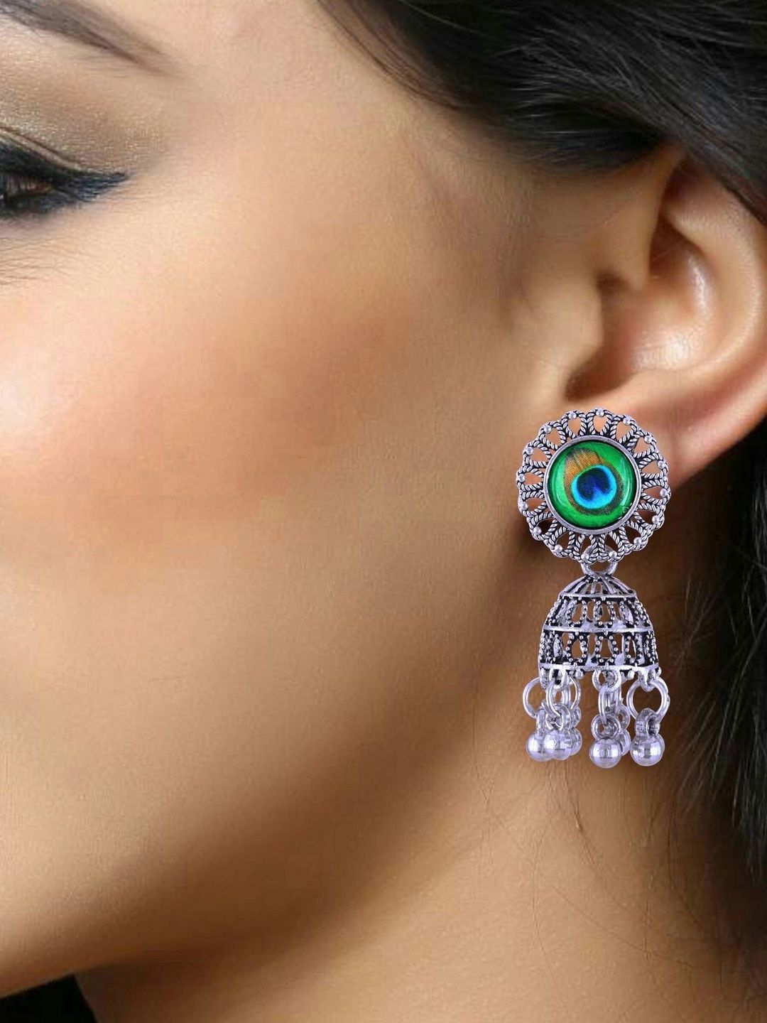 VIVASTRI Circular Jhumkas Earrings-picture-23