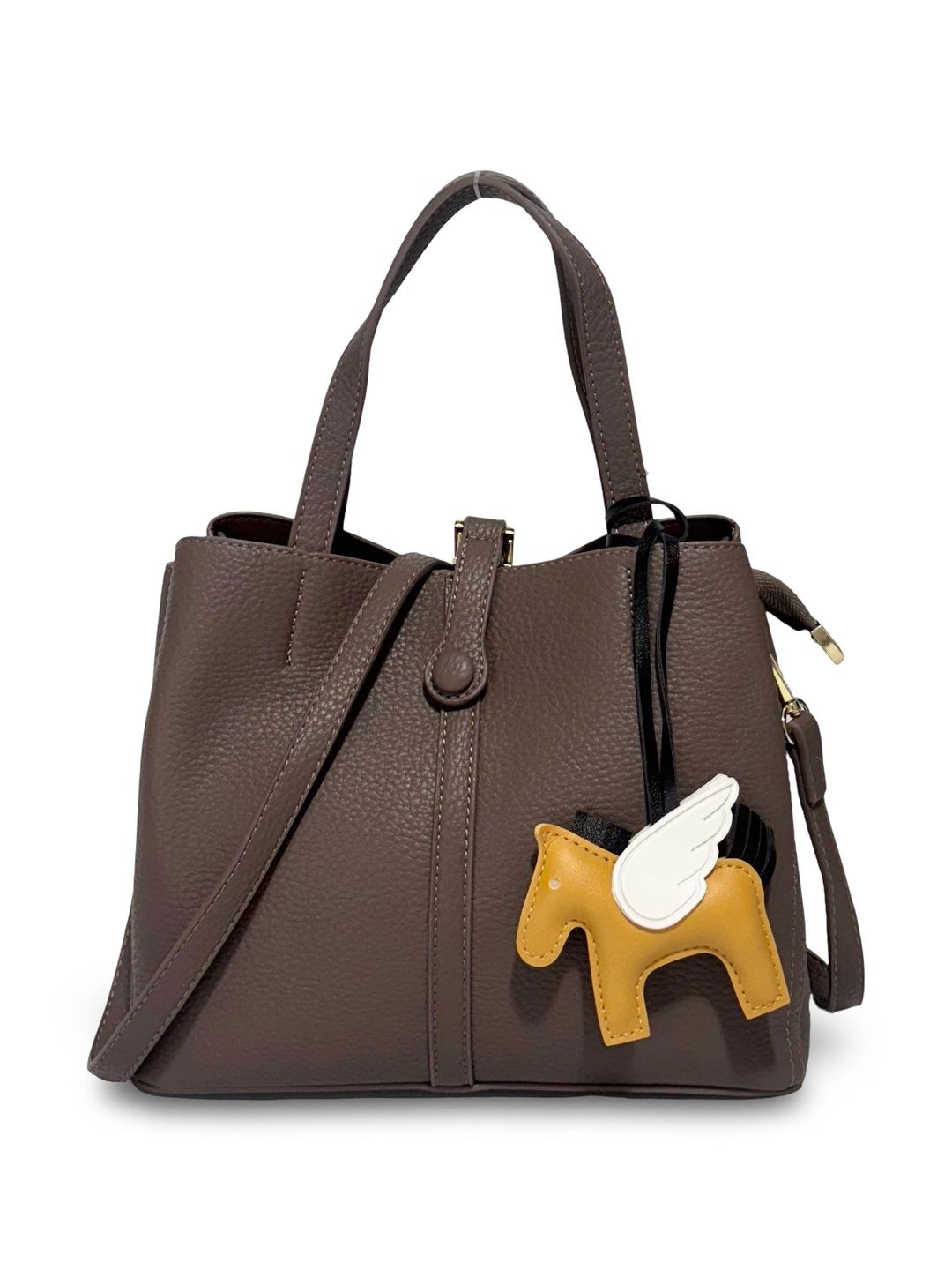 GLOSSY Textured PU Structured Handheld Bag-image-8