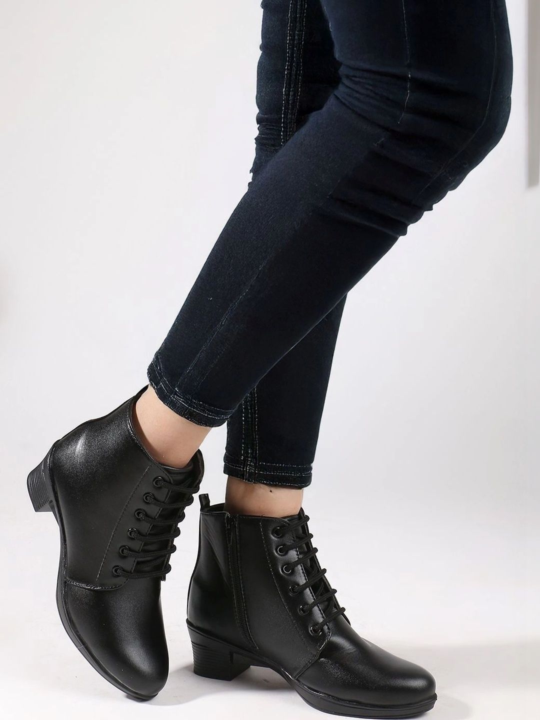 Killer Women Round Toe Lace-Ups Regular Boots-picture-26