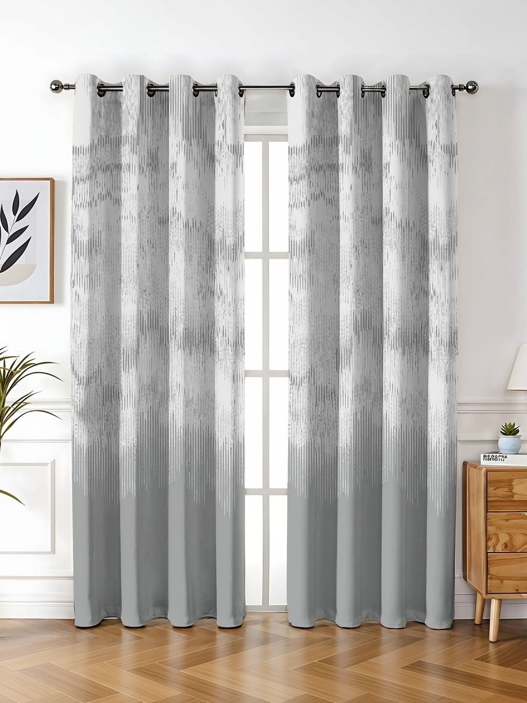 AAVIS DECOR Grey Room Darkening Long Door Curtain-image-21