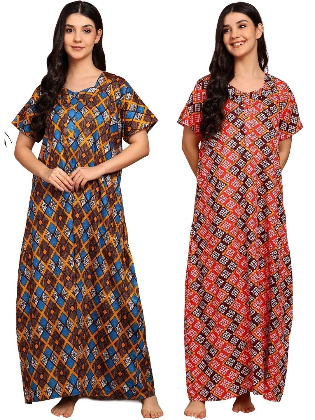 KBNBJ Printed Maxi Nightdress-picture-28