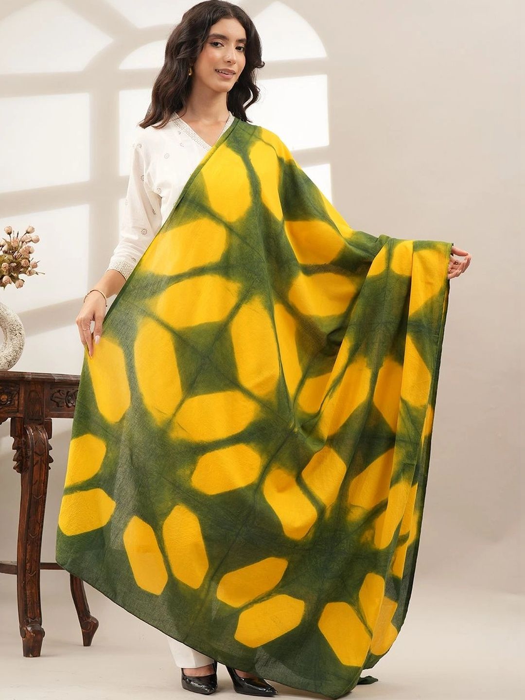 Style Shoes Dyed Pure Cotton Tie and Dye Dupatta-picture-20