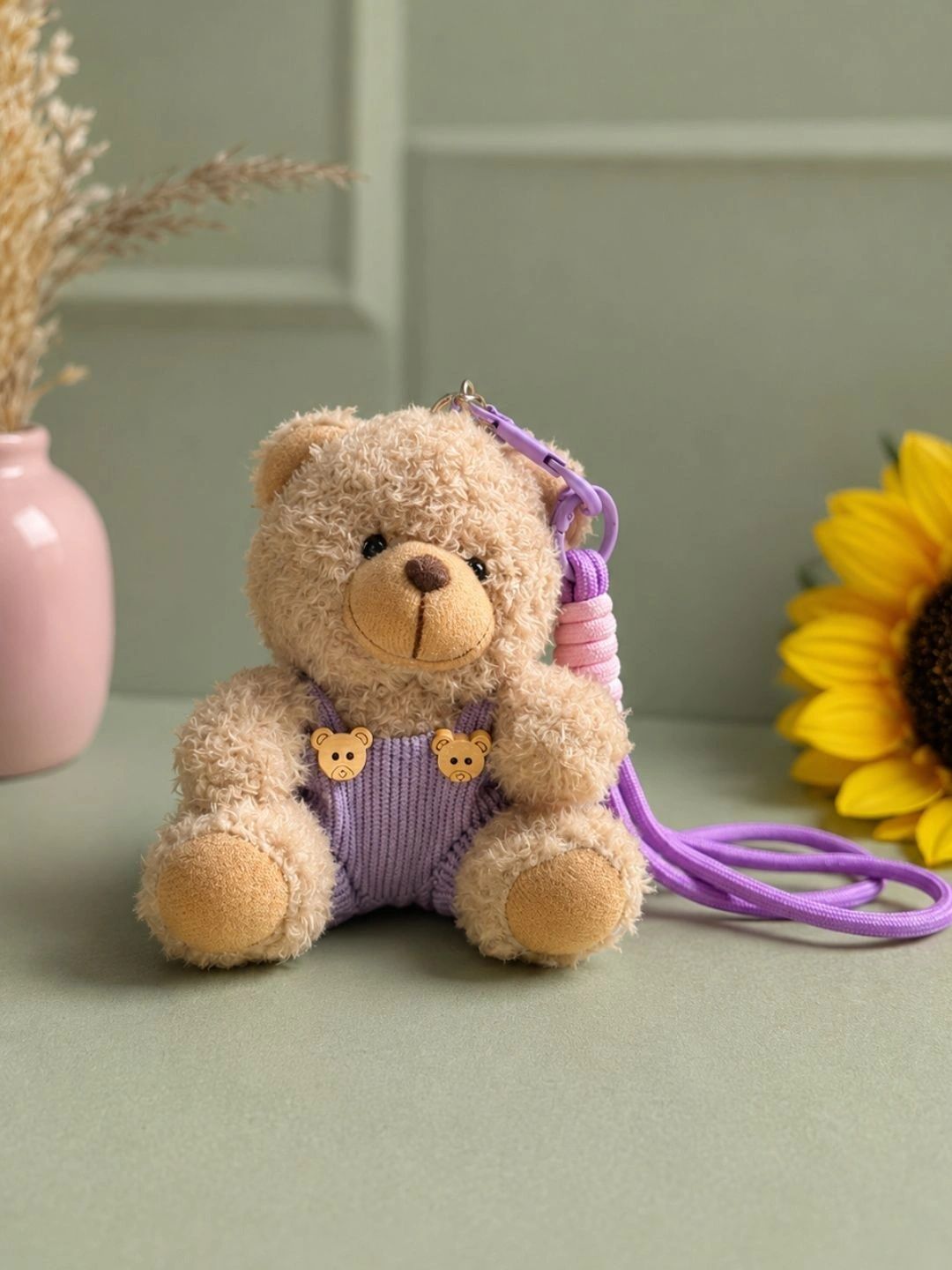 VIDEYTI Cute Teddy Bear Plush Soft Toy Bag Charm-image-32