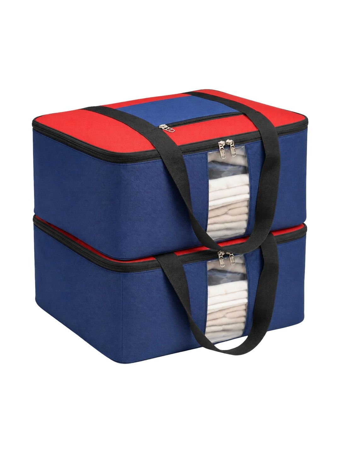 Easy Home Black Set of 2 Regular Multi-Utility Organisers-image-16