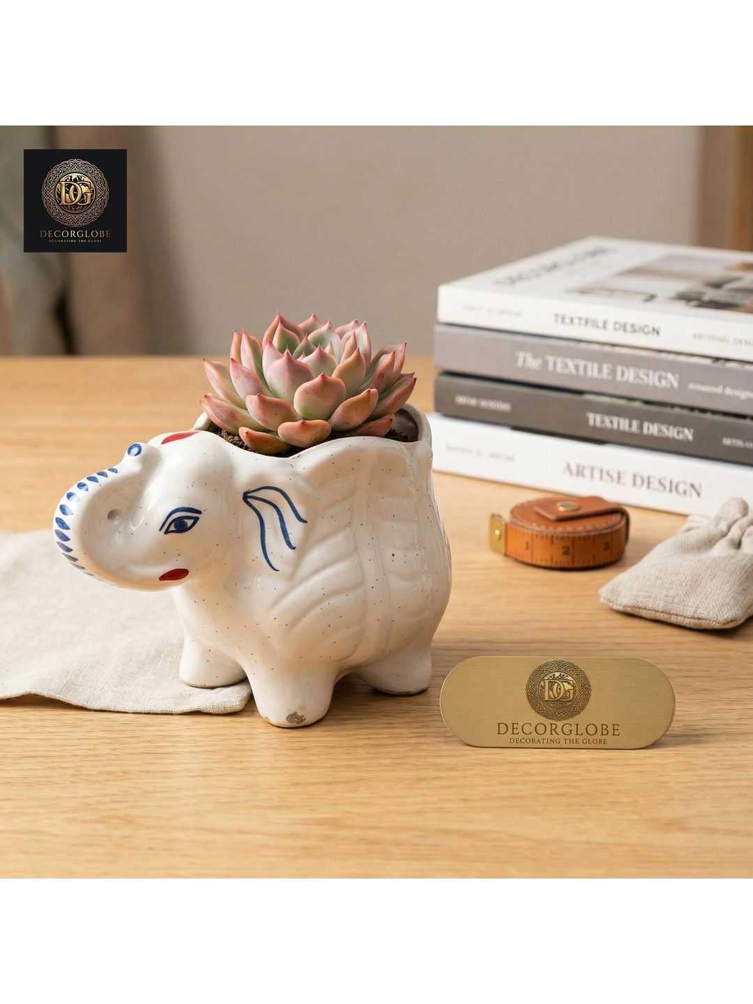 DecorGlobe White Curio Showpiece-picture-9