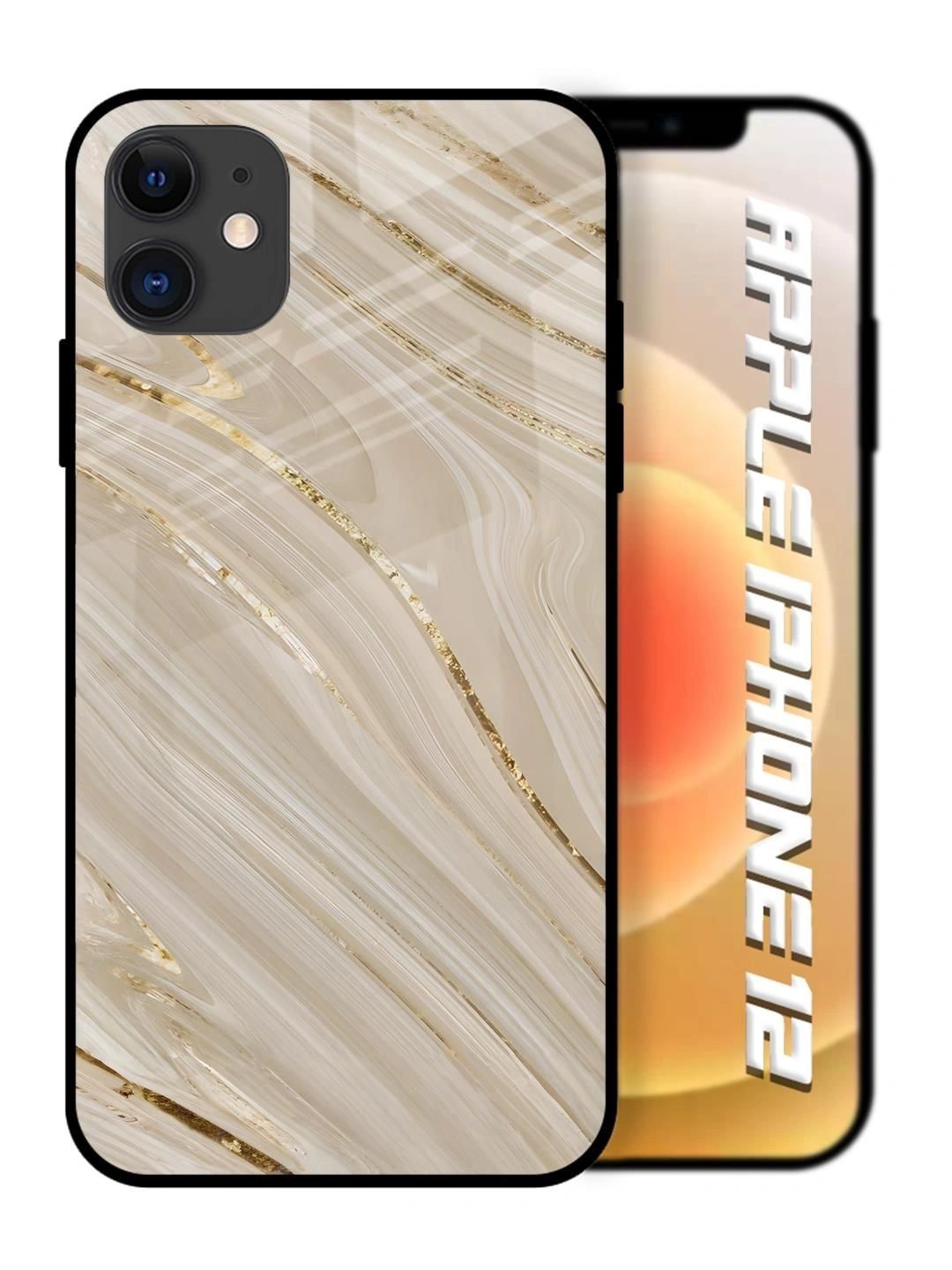 QRIOH Abstract Printed iPhone 12 Back Case Mobile Accessories-picture-26