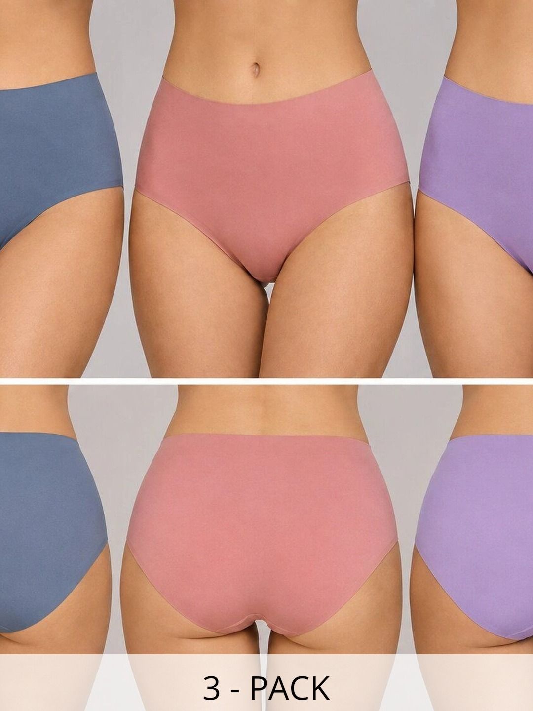 GLOVISH Women Pack of 3 Assorted Basic Briefs-picture-19