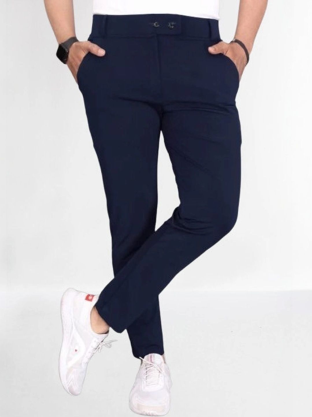 Nk staylish Men Smart Slim Fit Trousers-picture-58