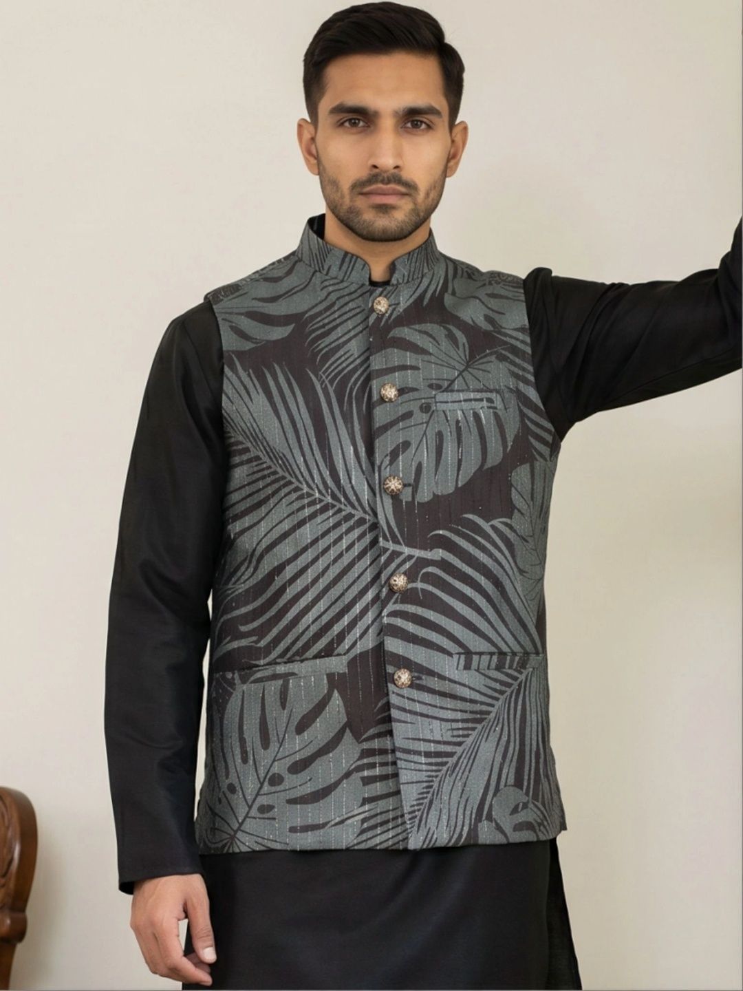 Jompers Printed Nehru Jackets-picture-15