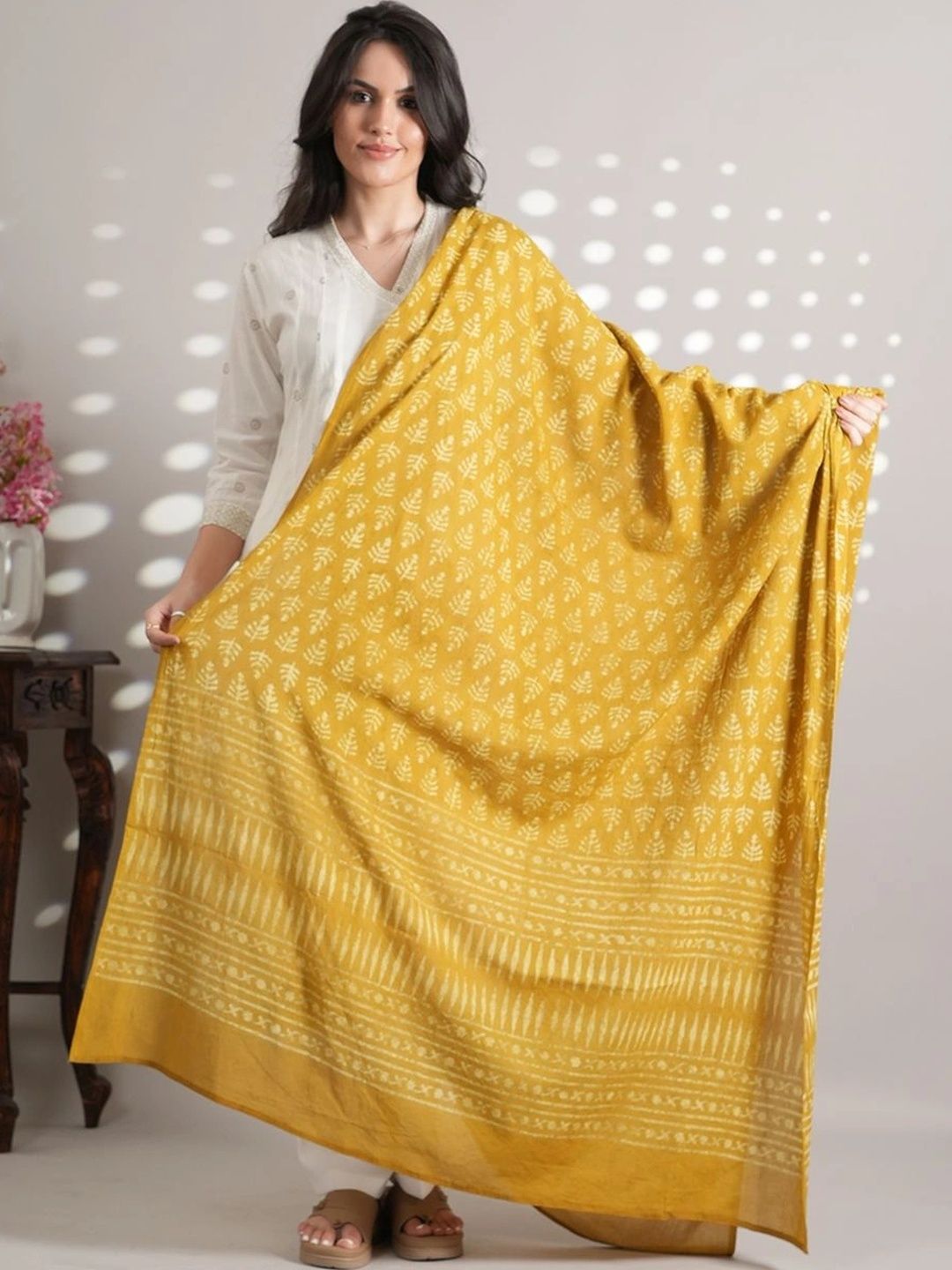Style Shoes Ethnic Motifs Printed Pure Cotton Block Print Dupatta-picture-38
