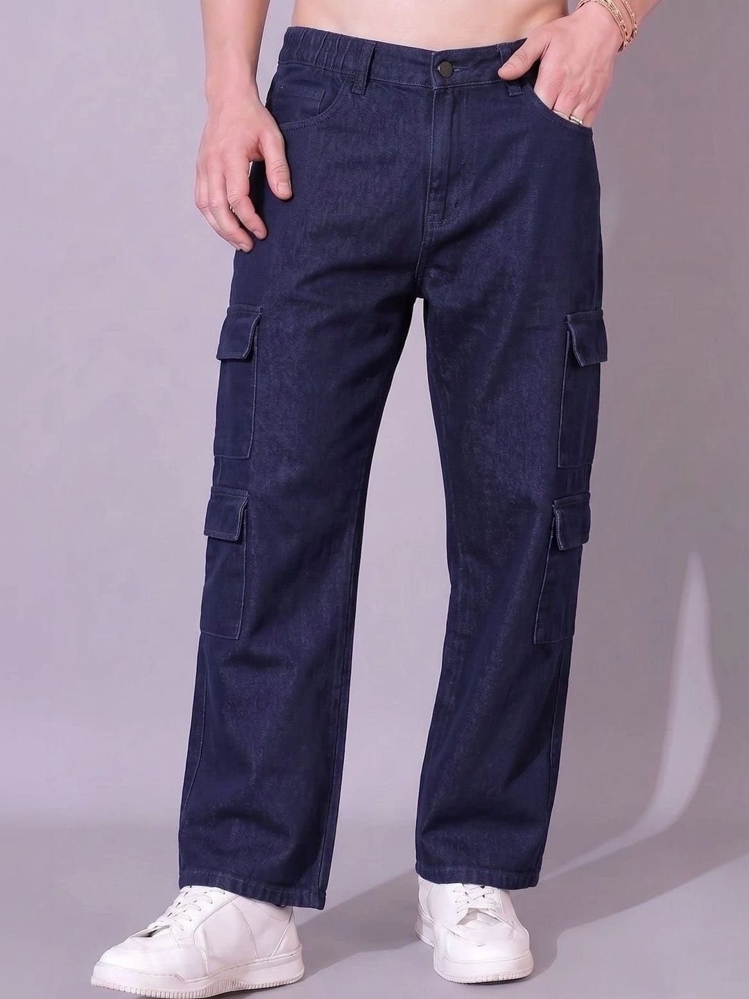 Hence Men Cropped Straight Fit Mid-Rise Jeans-picture-11