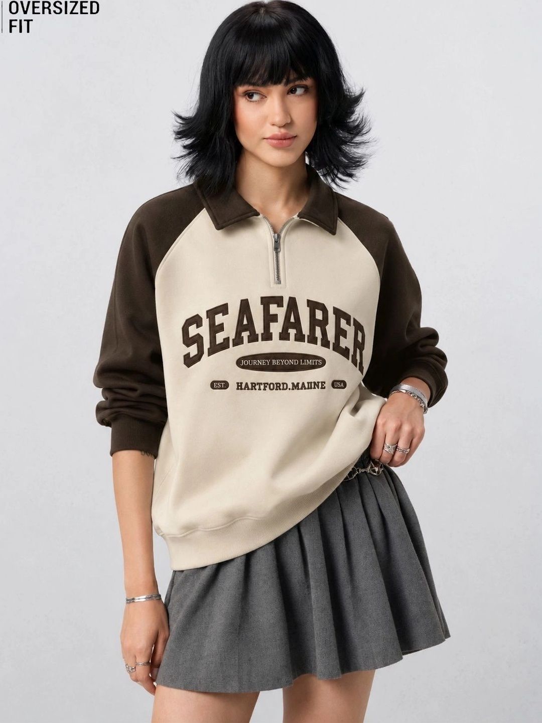 ZEN1 FASHION Women Colourblocked Sweatshirt-picture-45