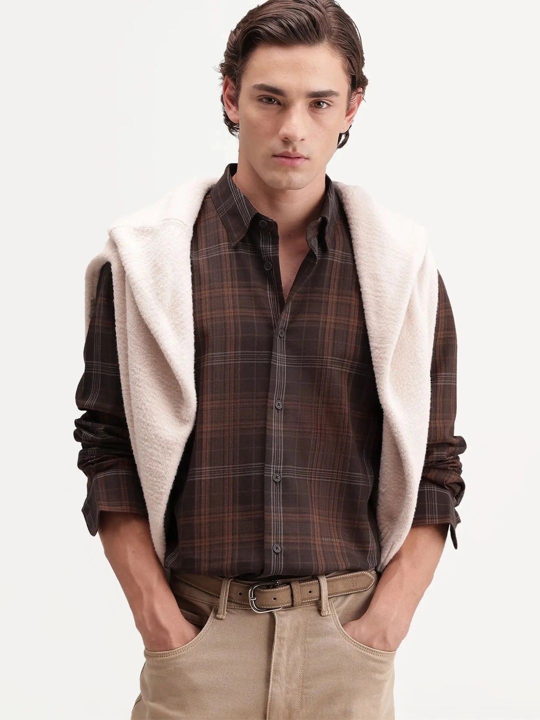 RARE RABBIT Men Checked Tailored Jacket-picture-35