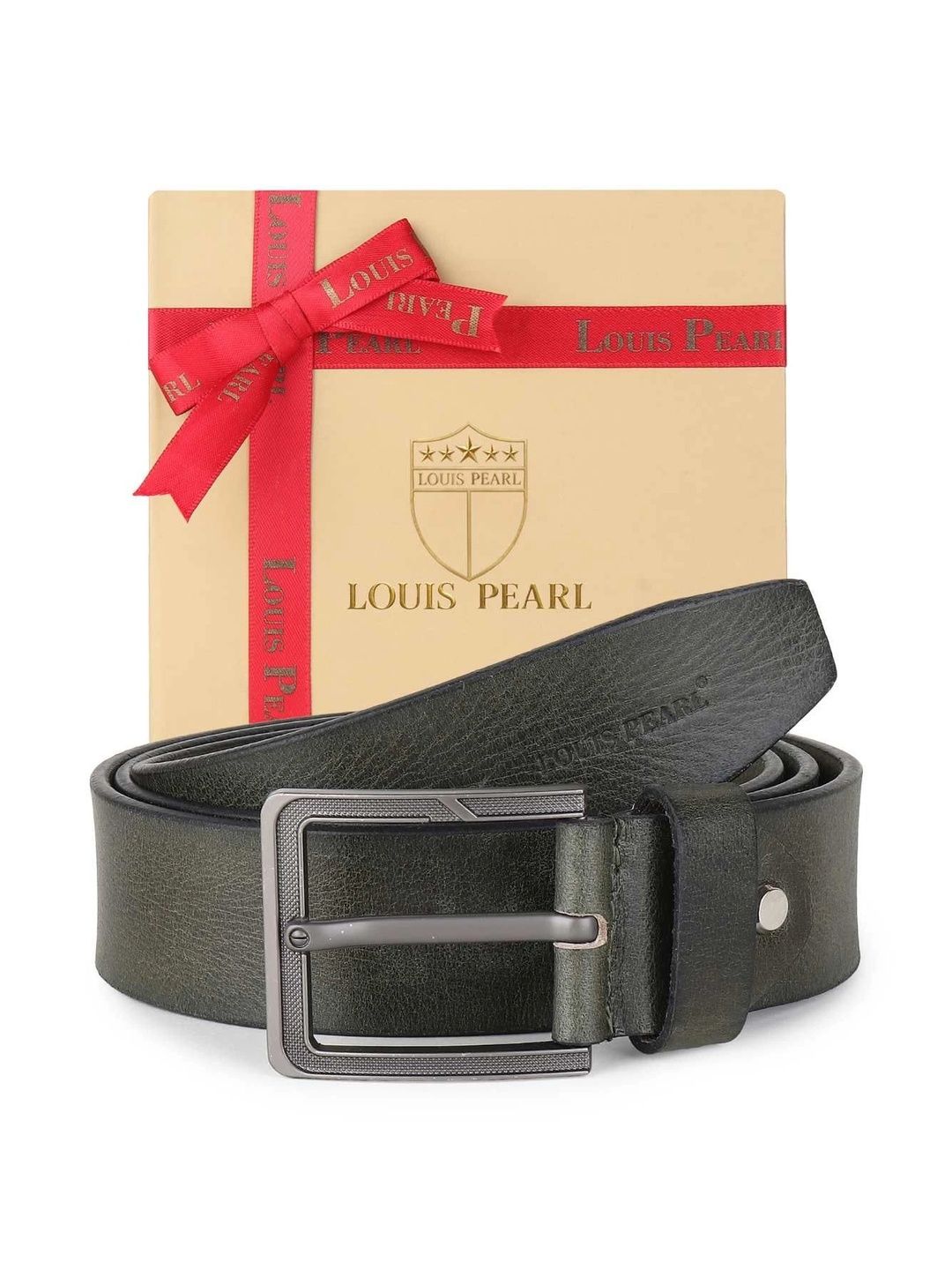 LOUIS PEARL Men Textured Leather Reversible Belt-image-37