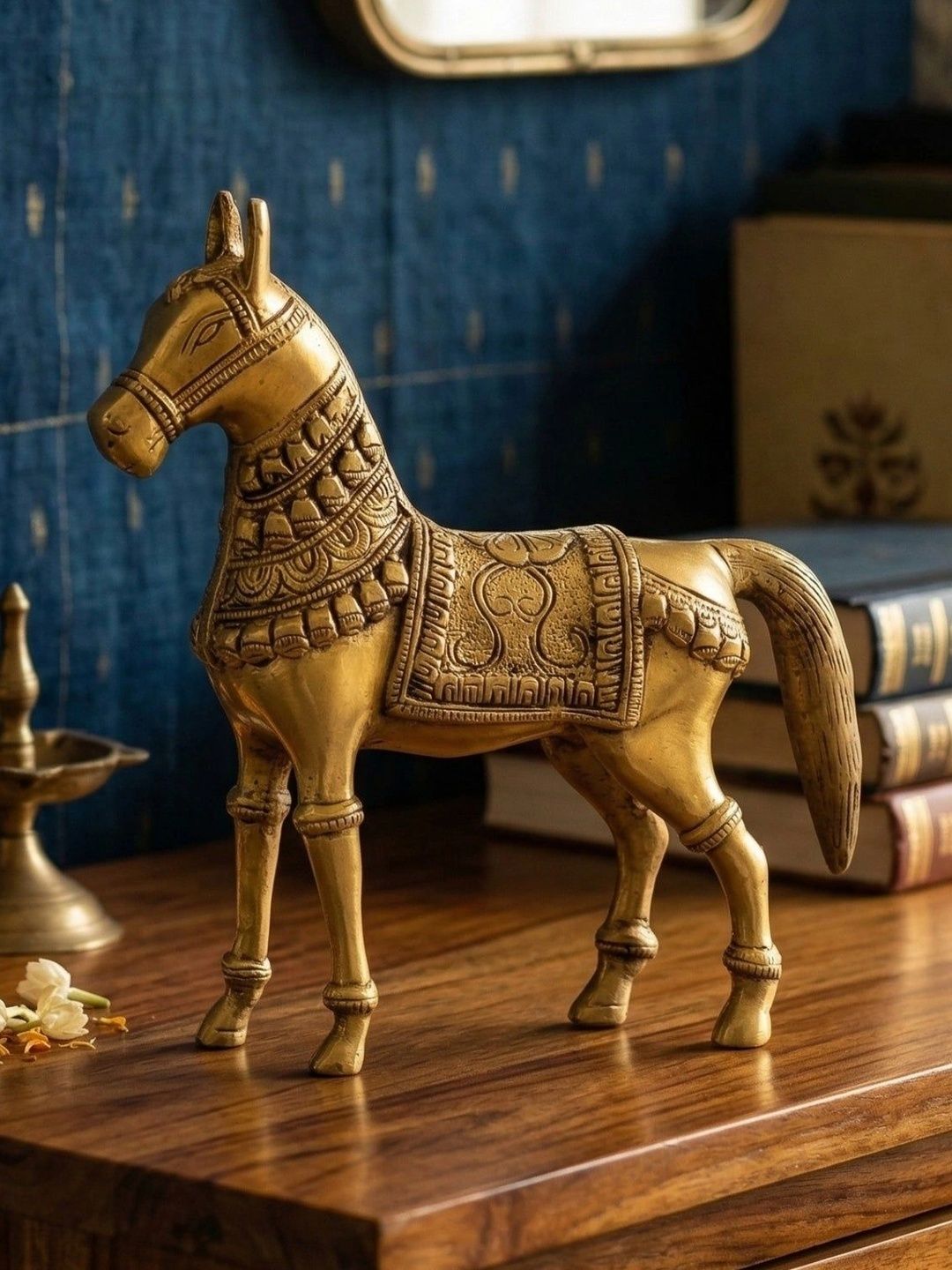 DecorGlobe Gold-Toned Figurine Showpiece-picture-34