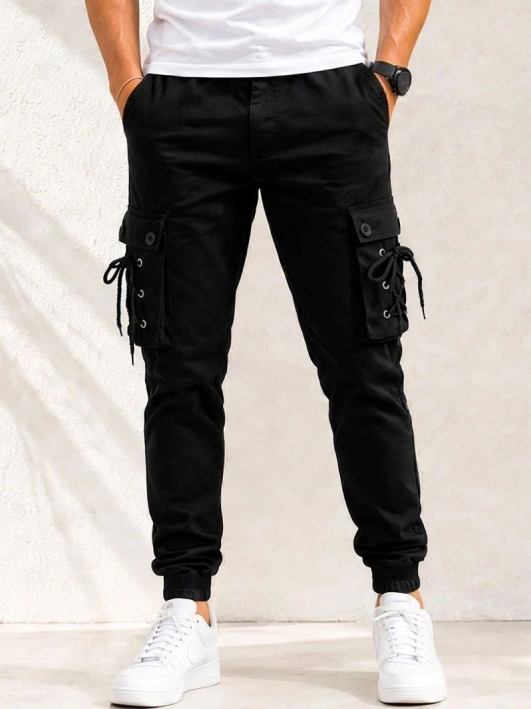 Mevan Men Classic Cargos Trousers-picture-41