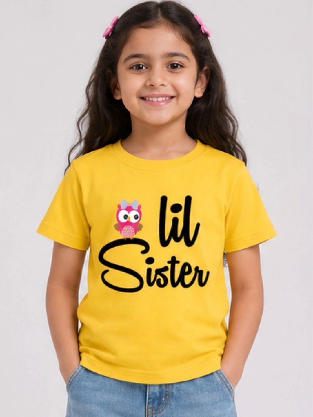 YAK YAK Girls Typography Printed Organic Cotton T-shirt-picture-11
