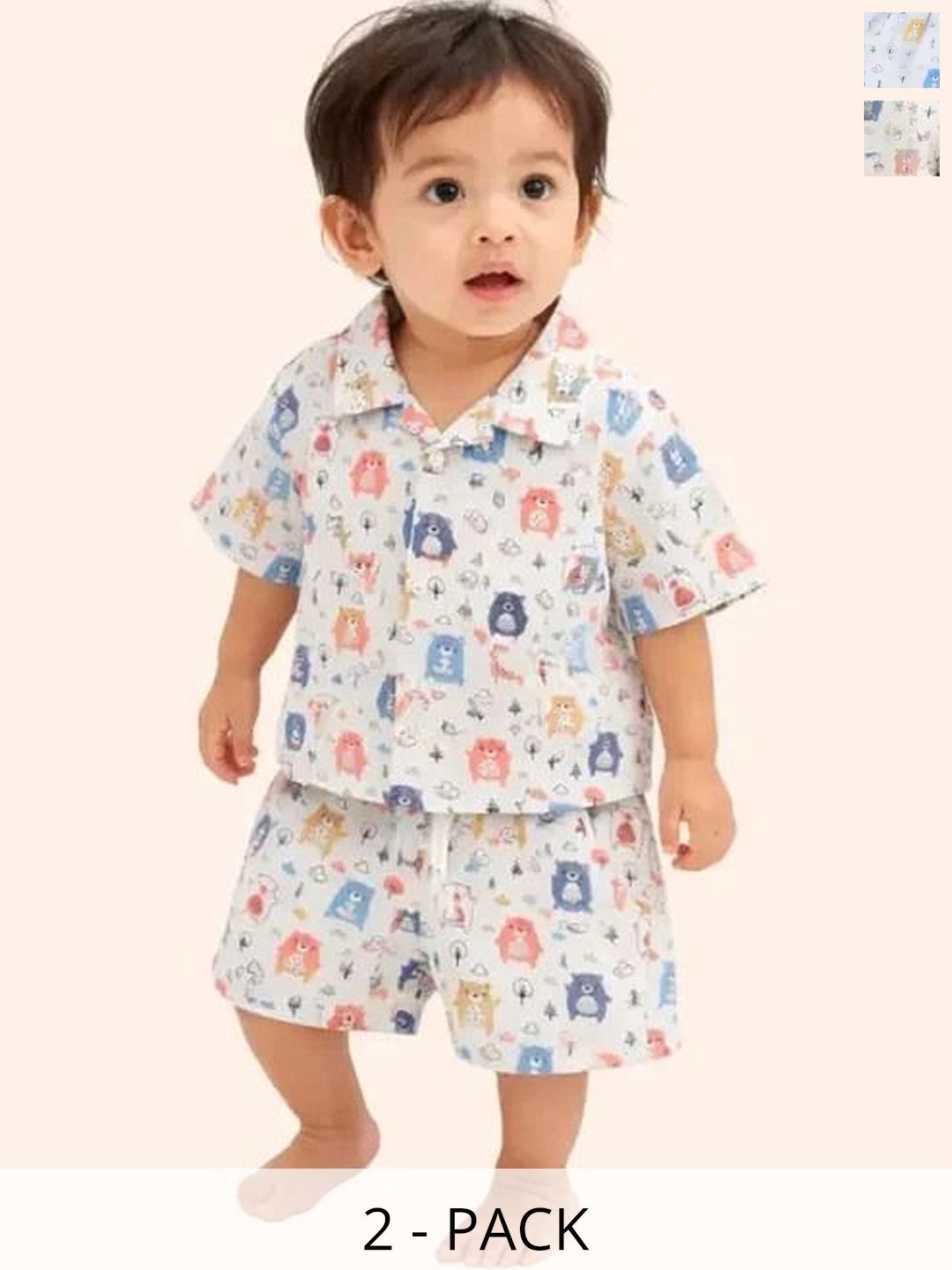 Bloomup Boys Printed Shirt with Shorts-picture-31