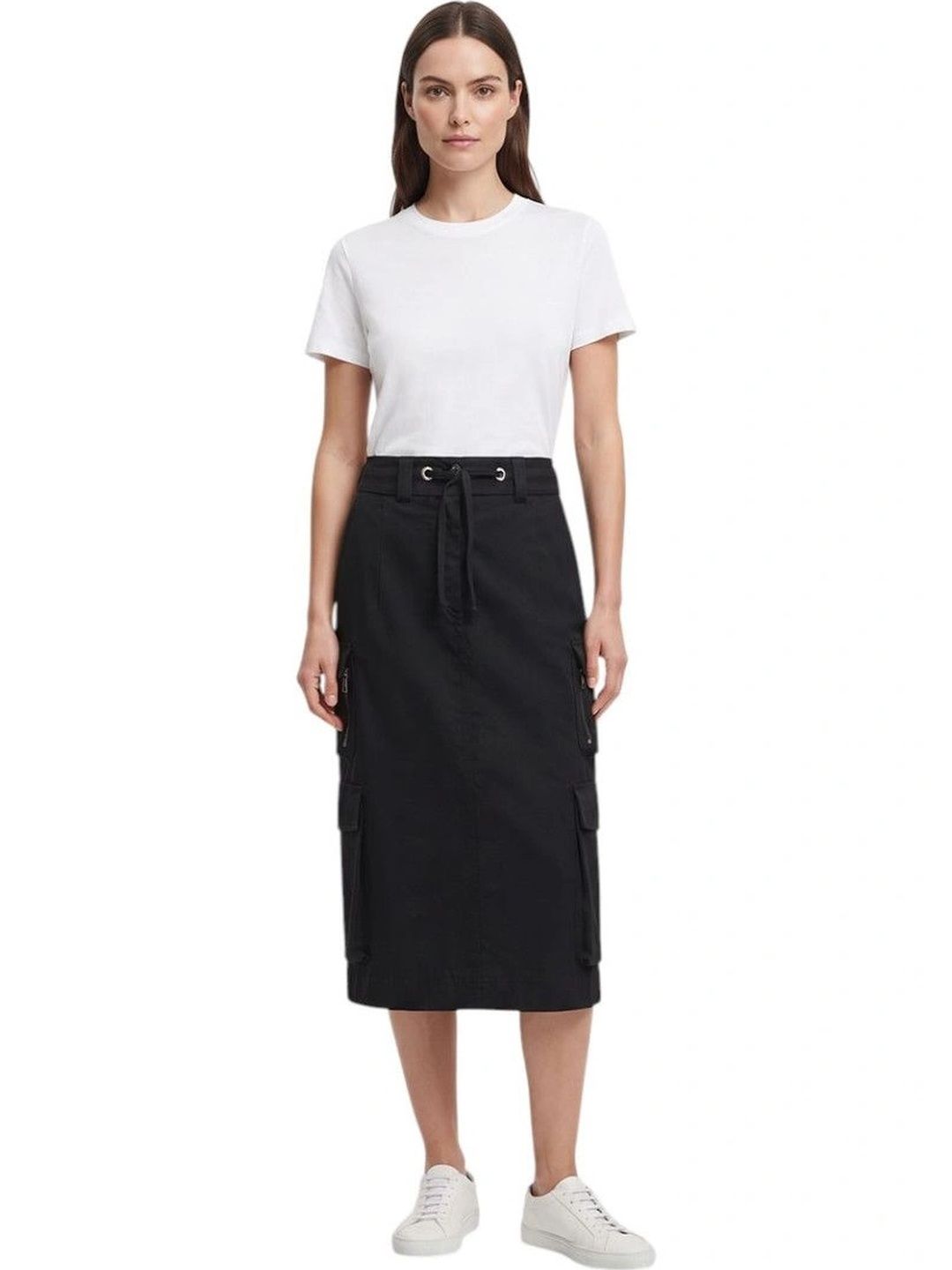Dolce & Gabbana Women Cotton Cargo Styles Midi Straight Skirt-picture-23