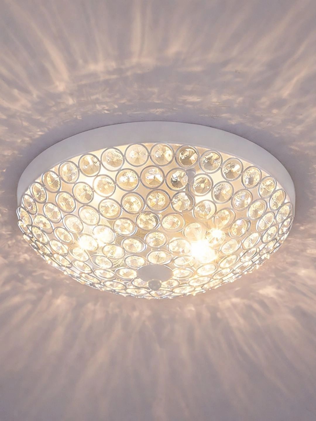 Decorcity White Textured Contemporary Ceiling Lamp-picture-19