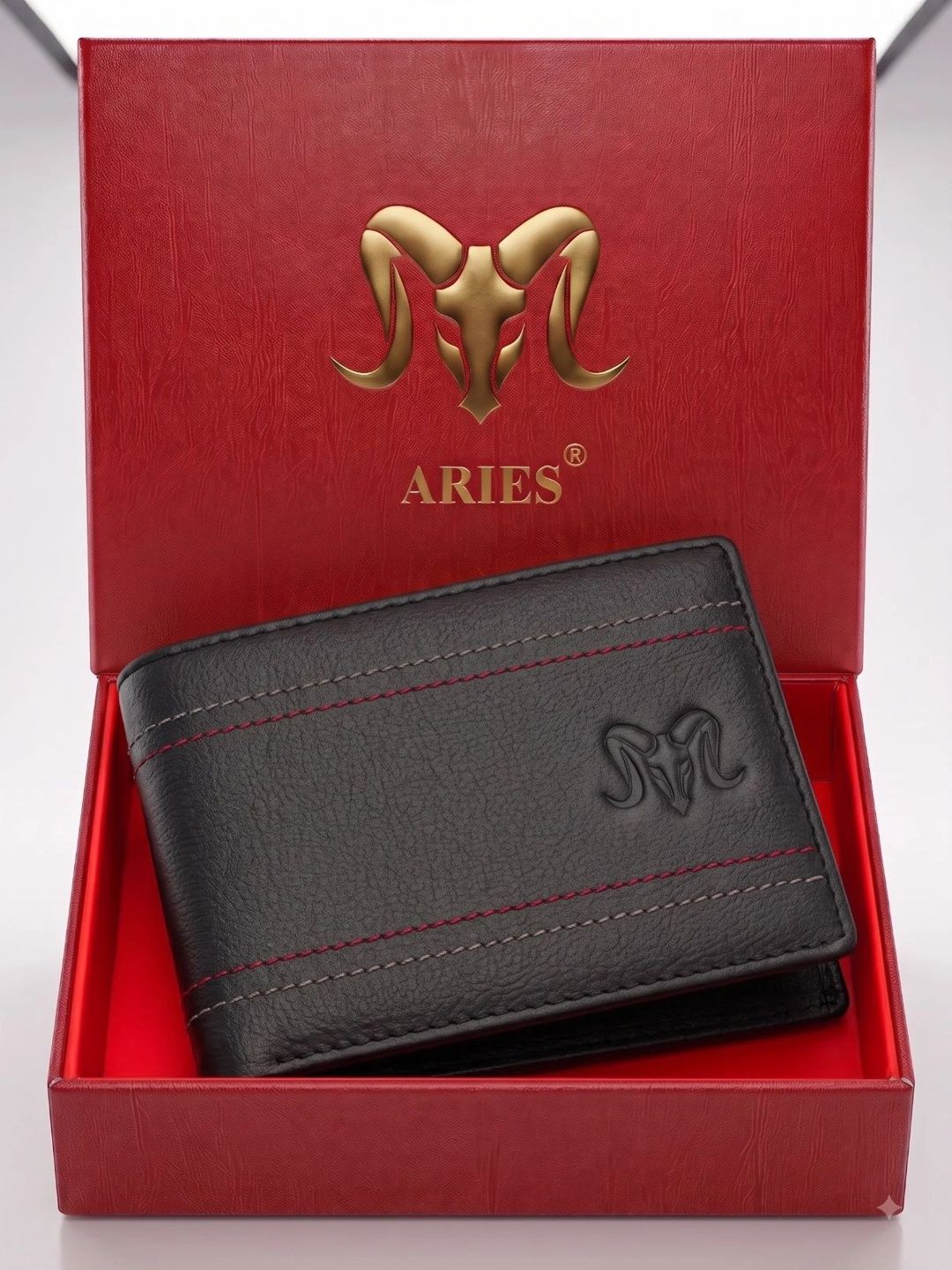 Aries Men Textured Leather Two Fold Wallet-picture-48