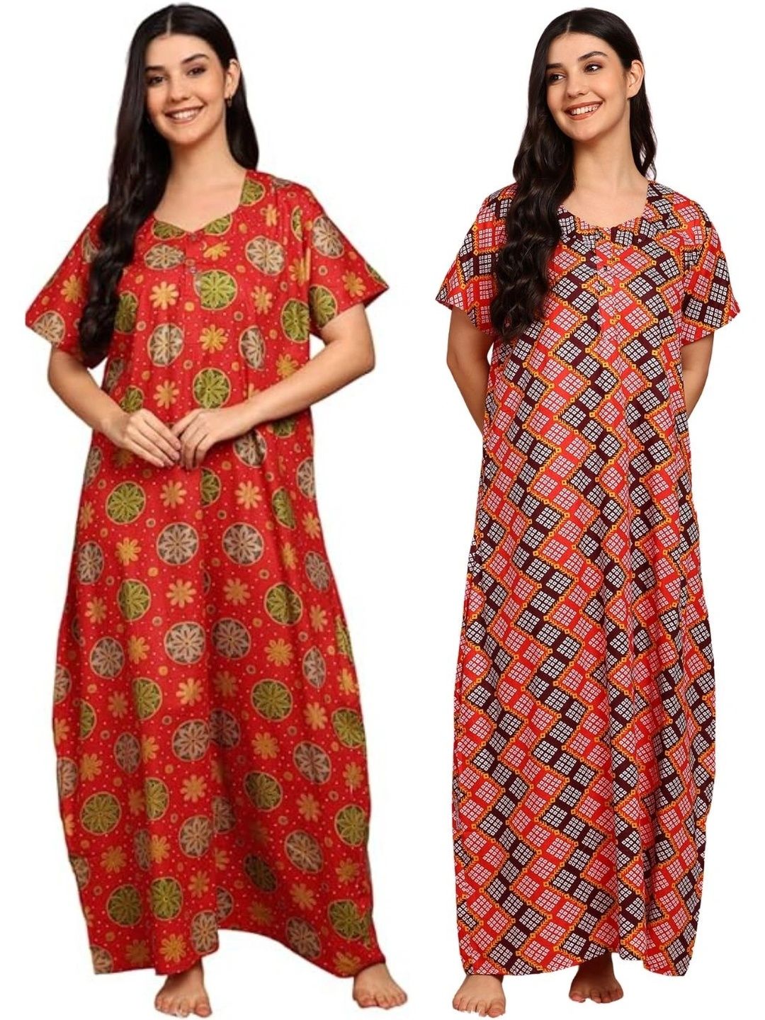KBNBJ Printed Maxi Nightdress-picture-22