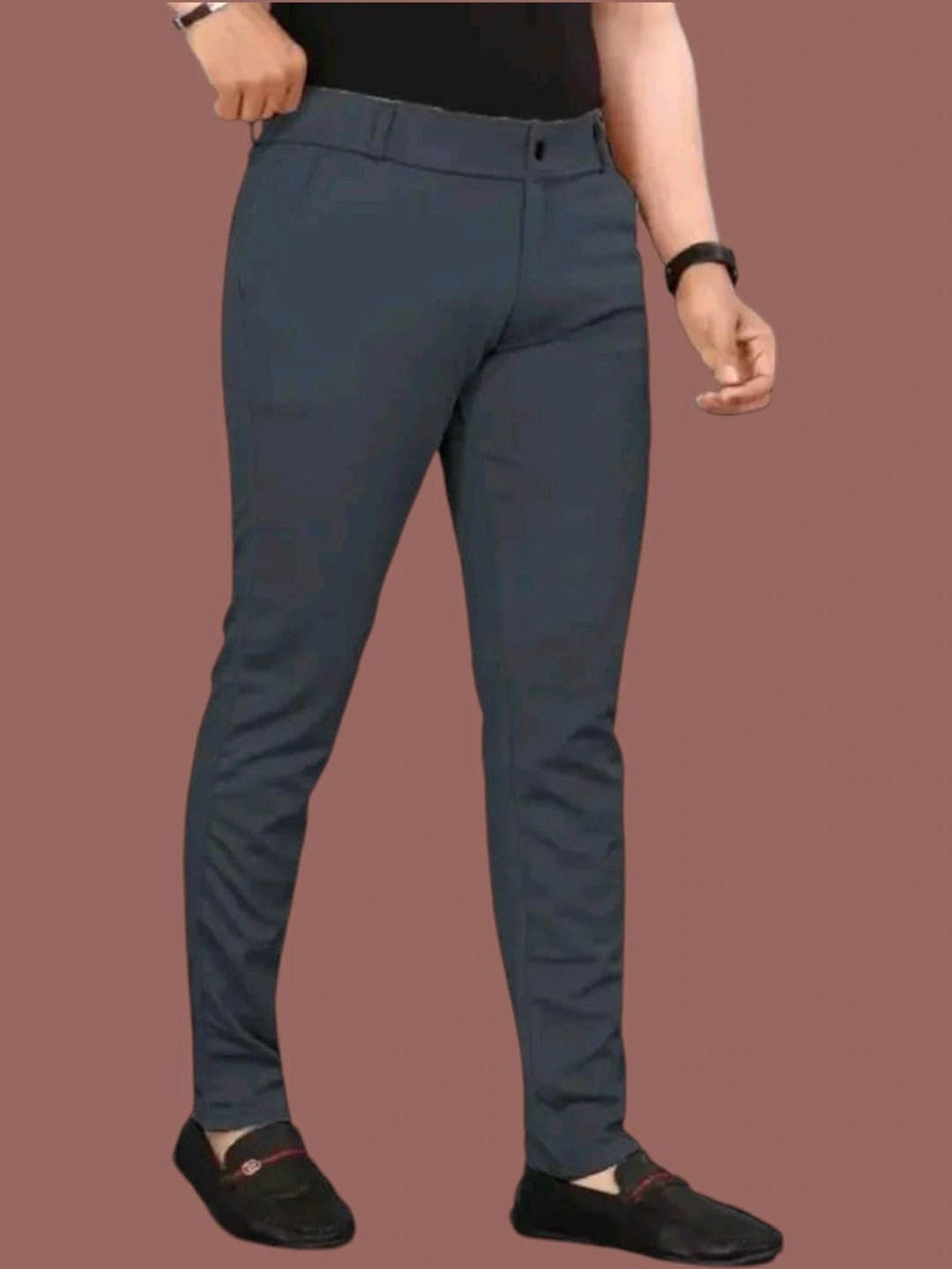 Nk staylish Men Smart Slim Fit Trousers-picture-31