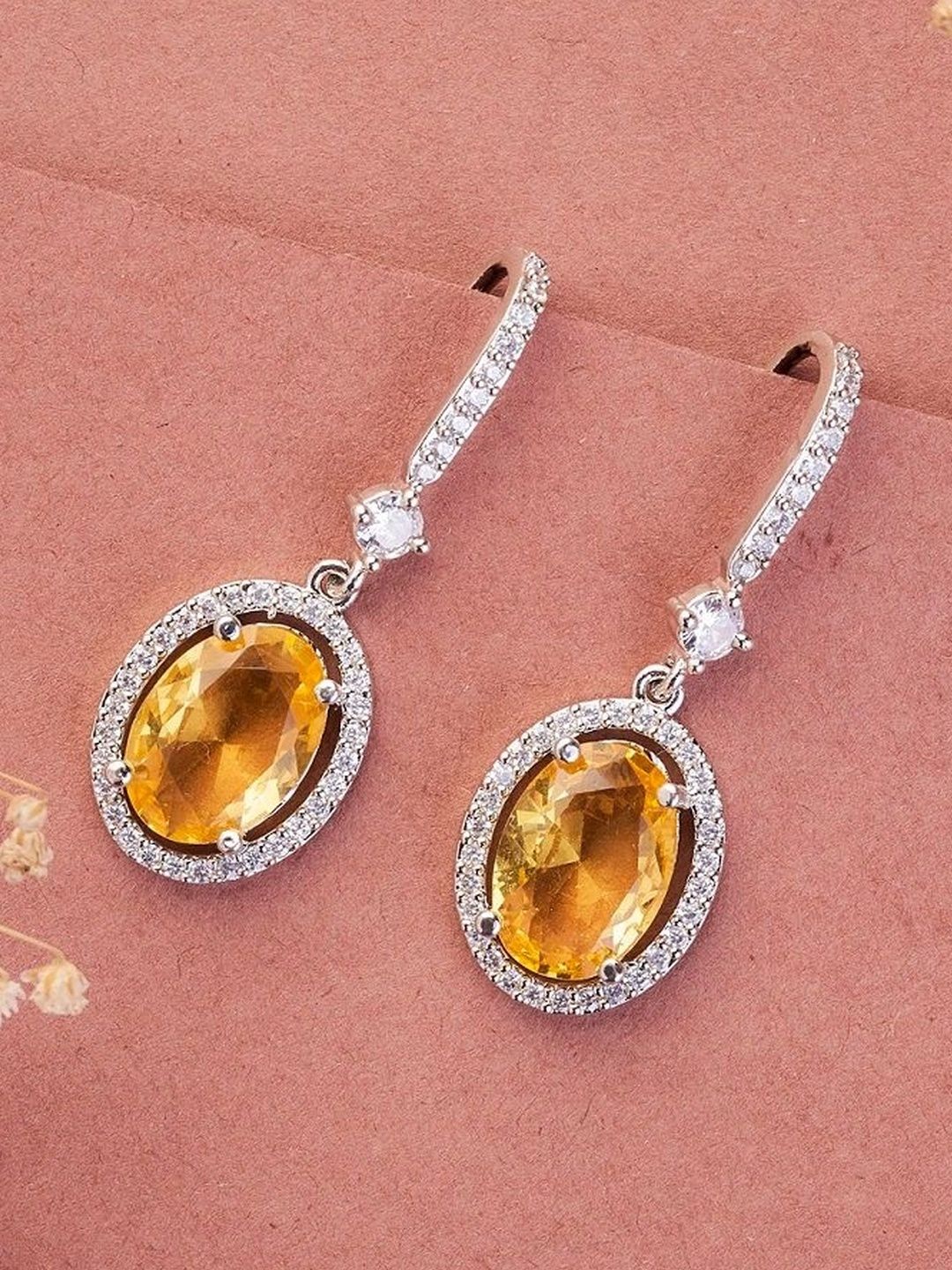 Opal Touch Oval Drop Earrings-picture-11