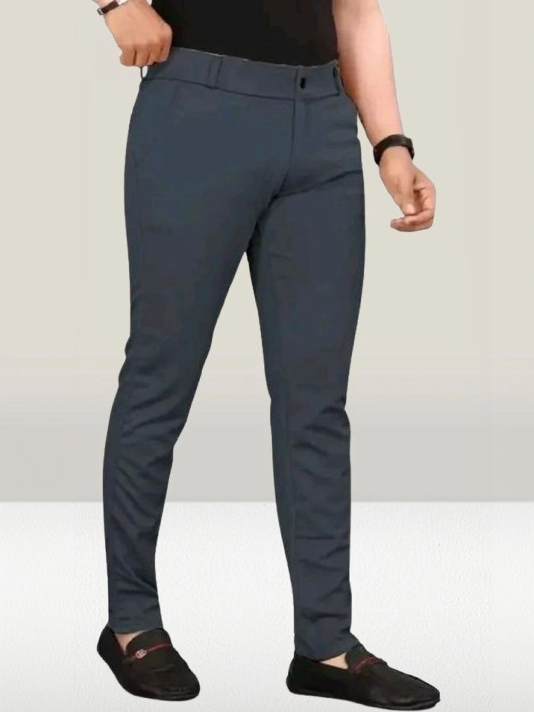 Nk staylish Men Smart Slim Fit Trousers-picture-15
