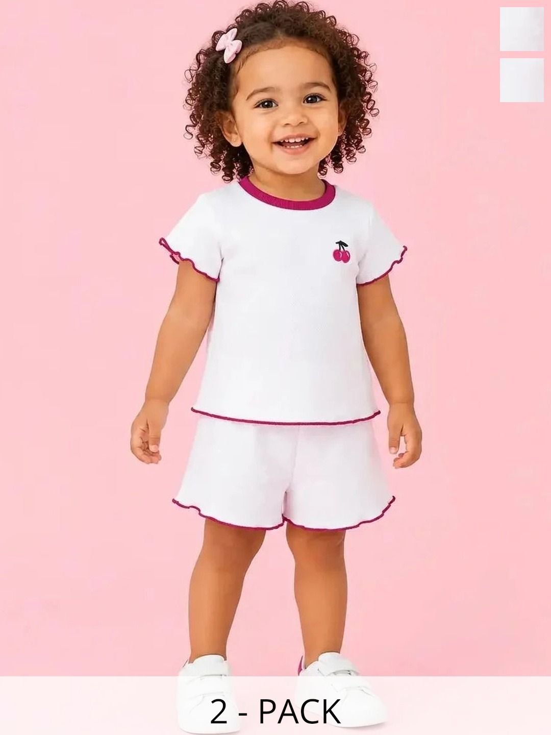 Bloomup Girls Printed T-shirt with Shorts-picture-41