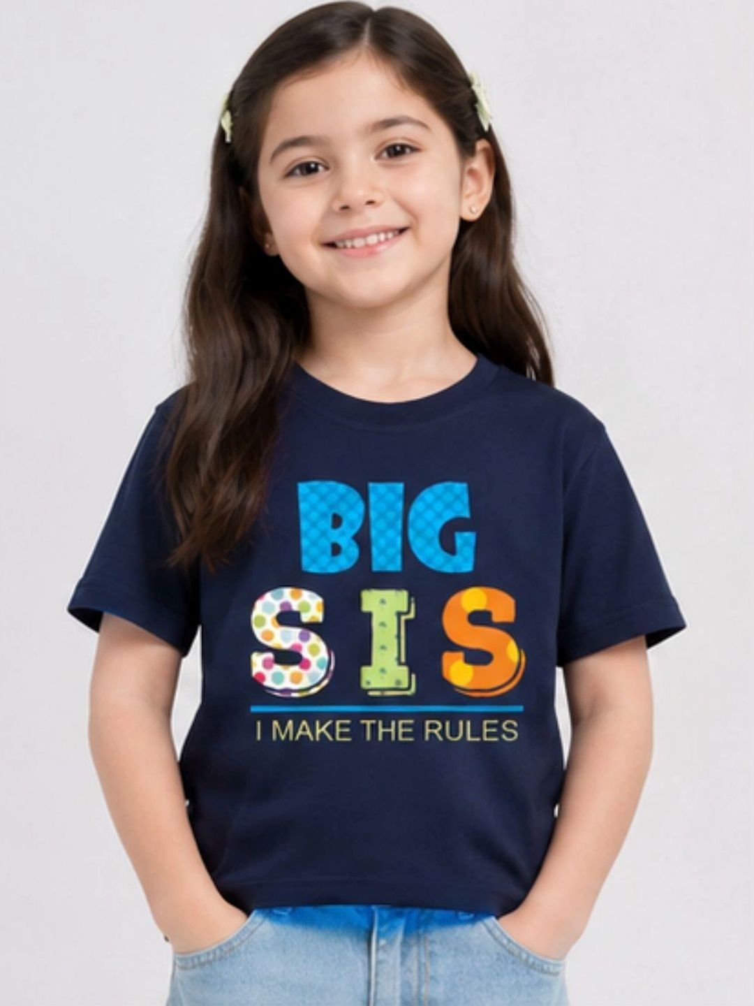 YAK YAK Girls Typography Printed Organic Cotton T-shirt-picture-50