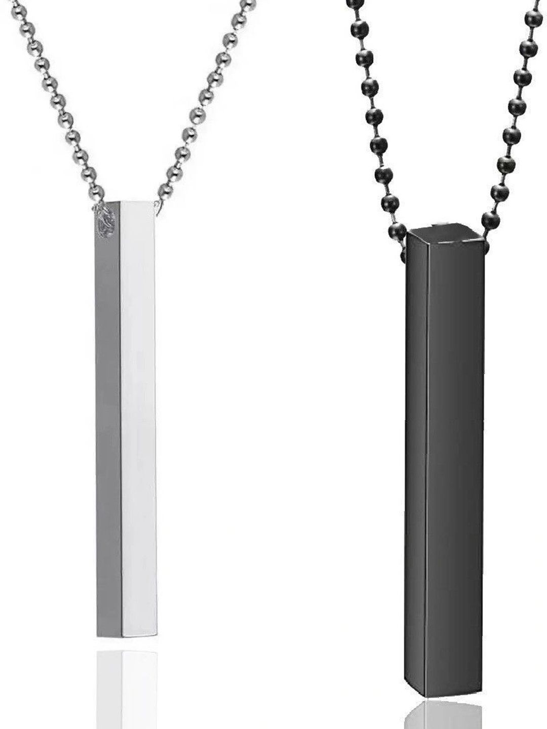 Malas Collection Silver-Plated Geometric Pendants with Chains-picture-49