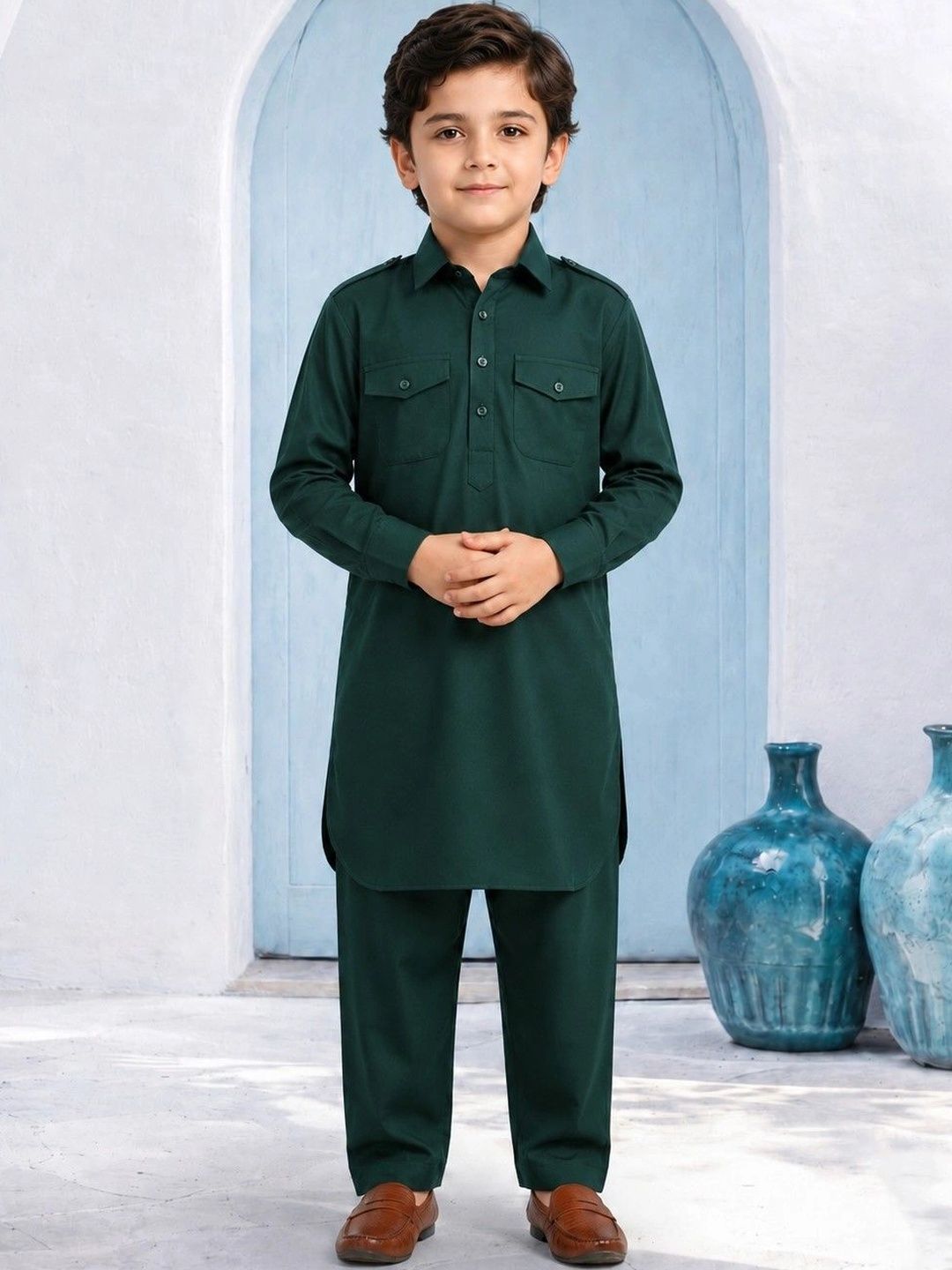 Sanwara Boys Regular Kurta with Pyjamas-picture-12