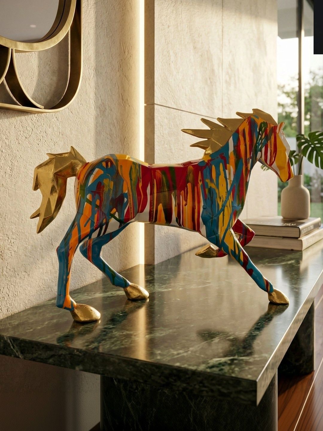 DecorGlobe Multicoloured Figurine Showpiece-picture-7