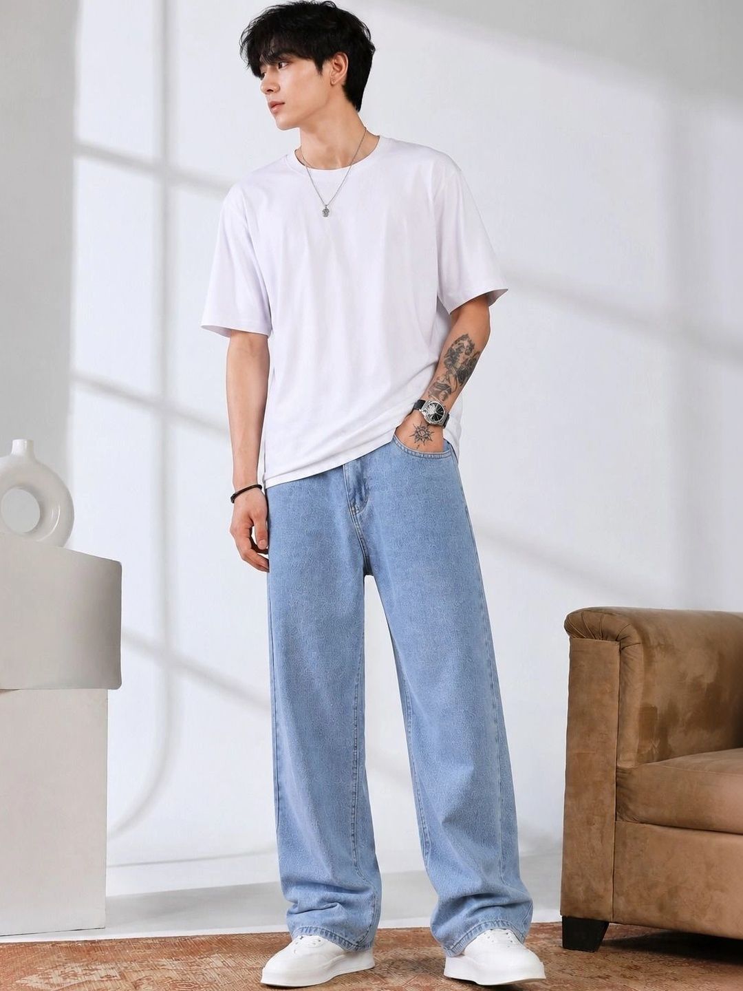 Podge Men Straight Fit Mid-Rise Jeans-picture-55