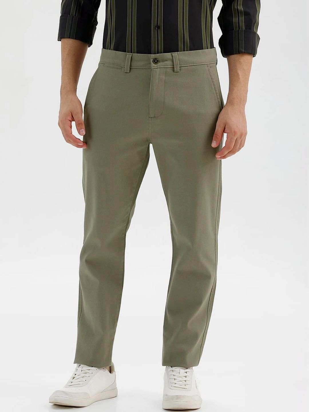 Basics Men Tapered Fit Trousers-picture-10