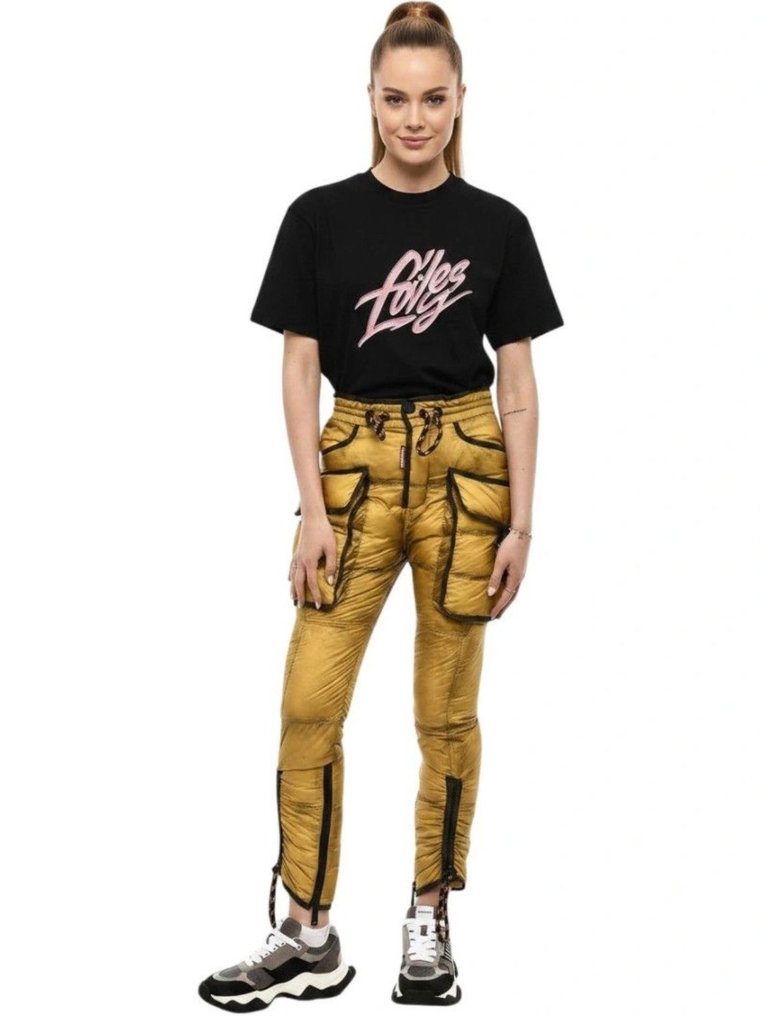Dsquared2 Women Slim Fit Easy Wash Cargos Trousers-picture-54