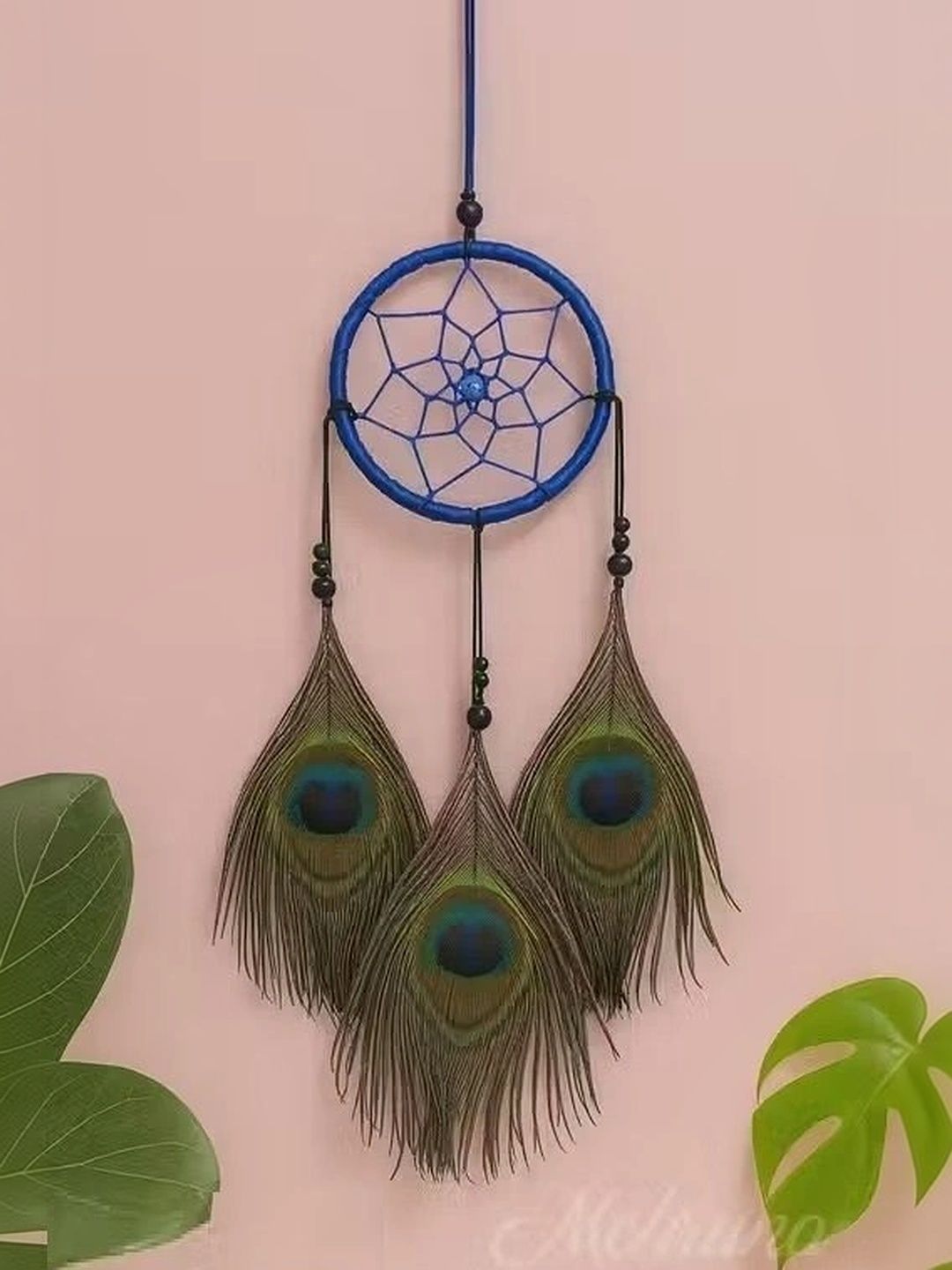 Good Aura Store Blue Self-Designed Circular Handcrafted Bohemian Windchimes-picture-28