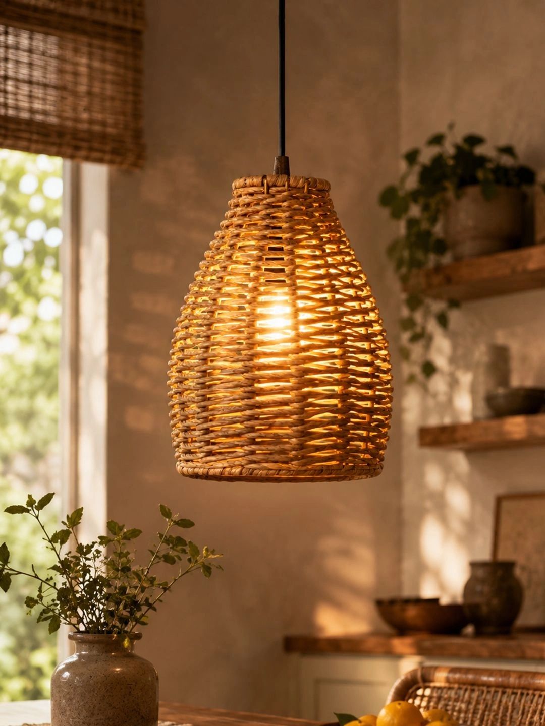 Decorcity Brown Textured Ceiling Lamp-image-42