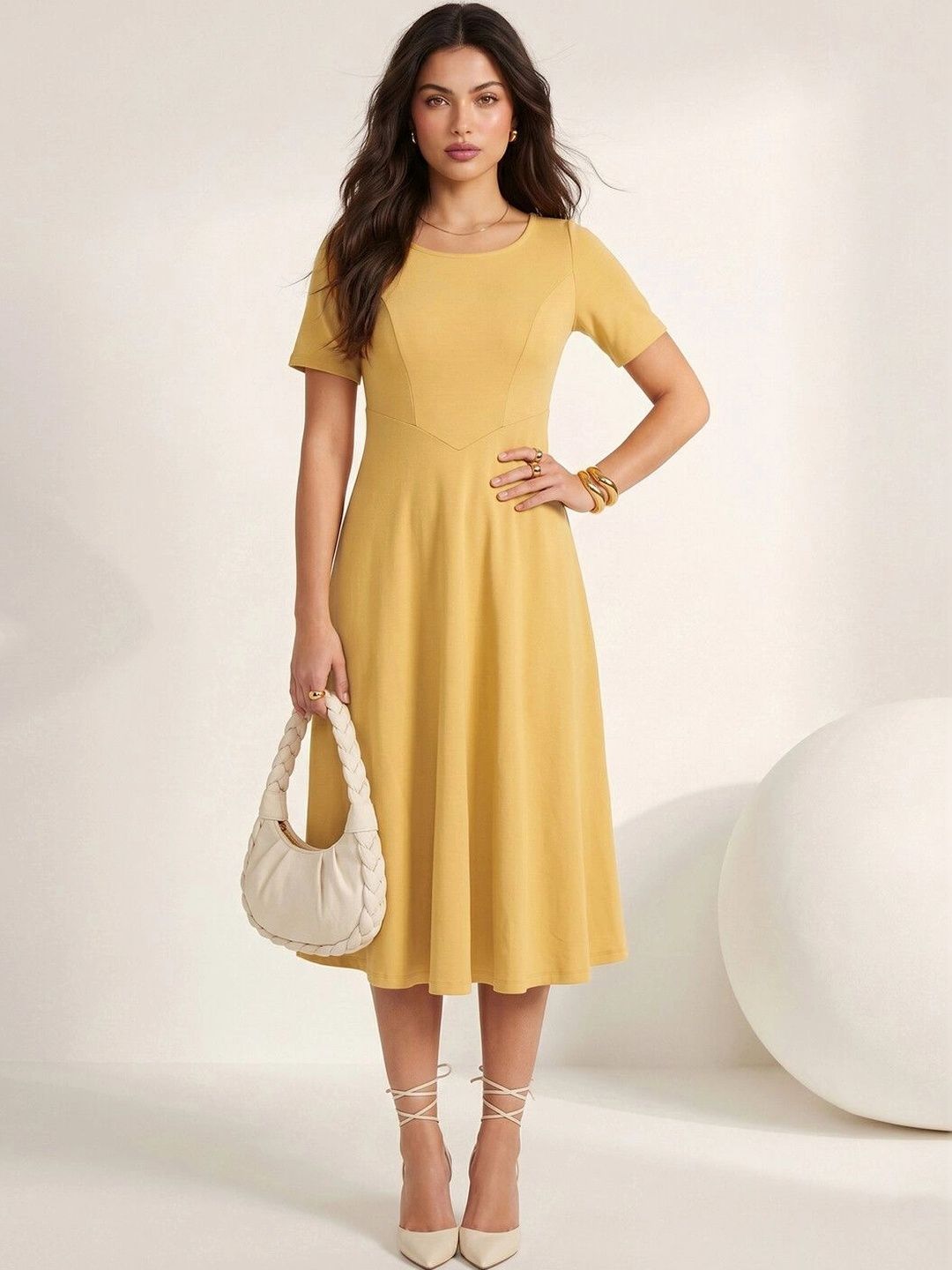 Selvia A-Line Midi Dress-image-40
