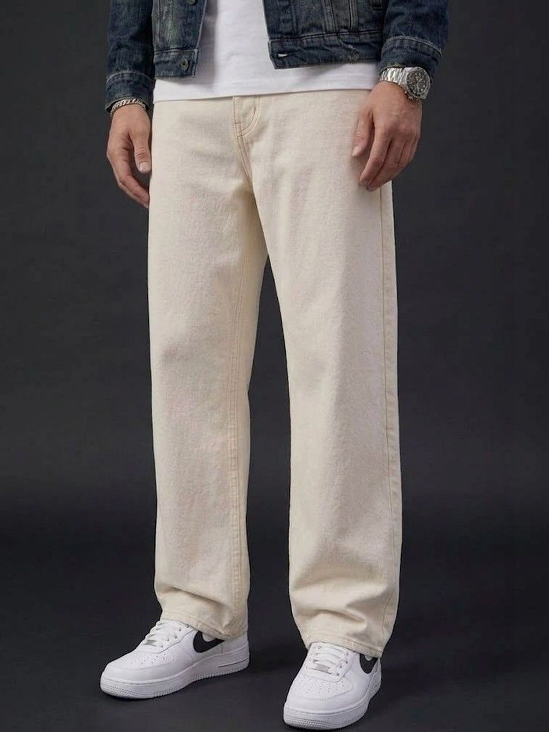Ds Fashion Men Wide Leg Mid-Rise Jeans-picture-43