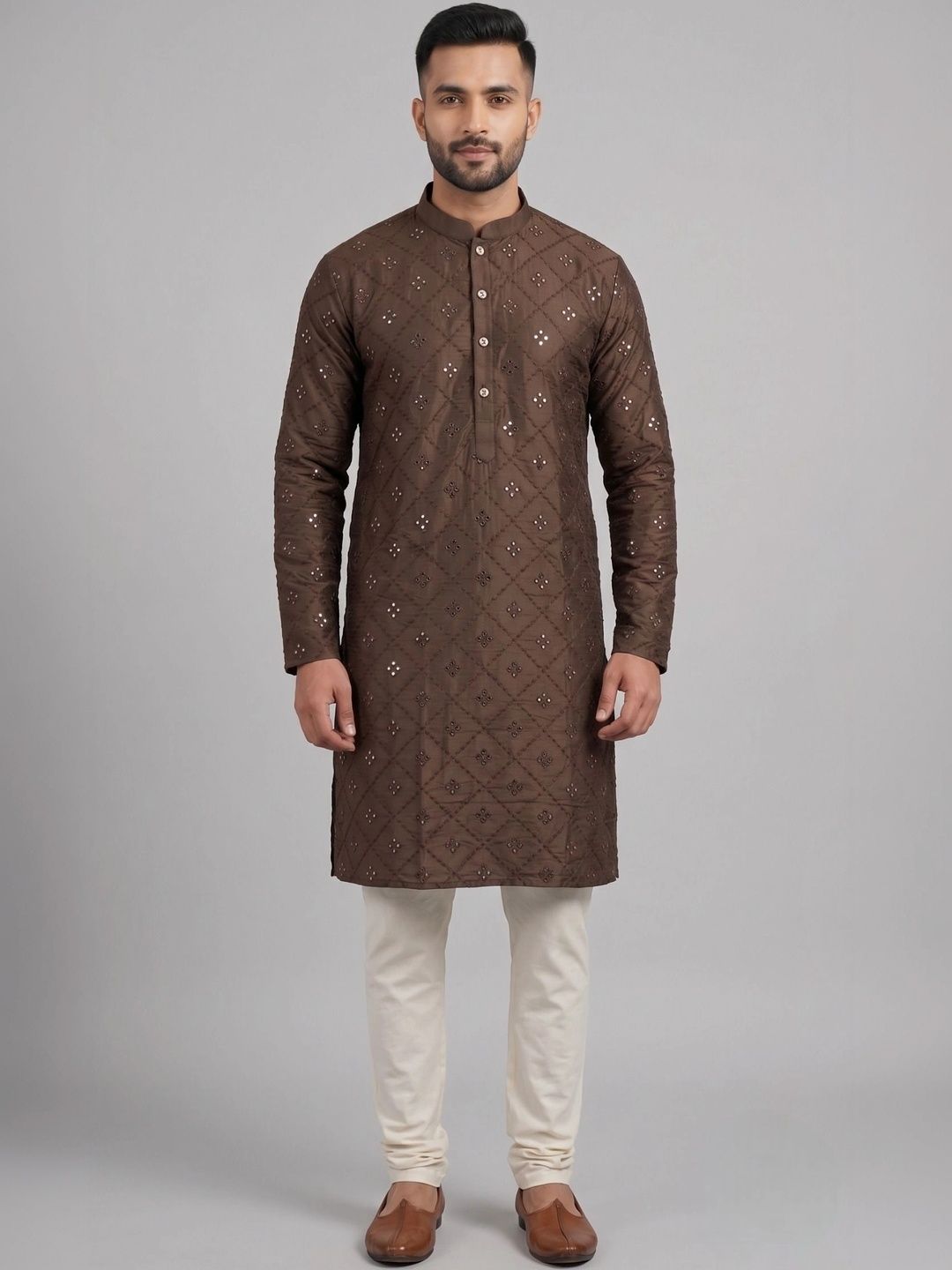 Shiv Leela Men Embellished Mirror Work Kurta-picture-14