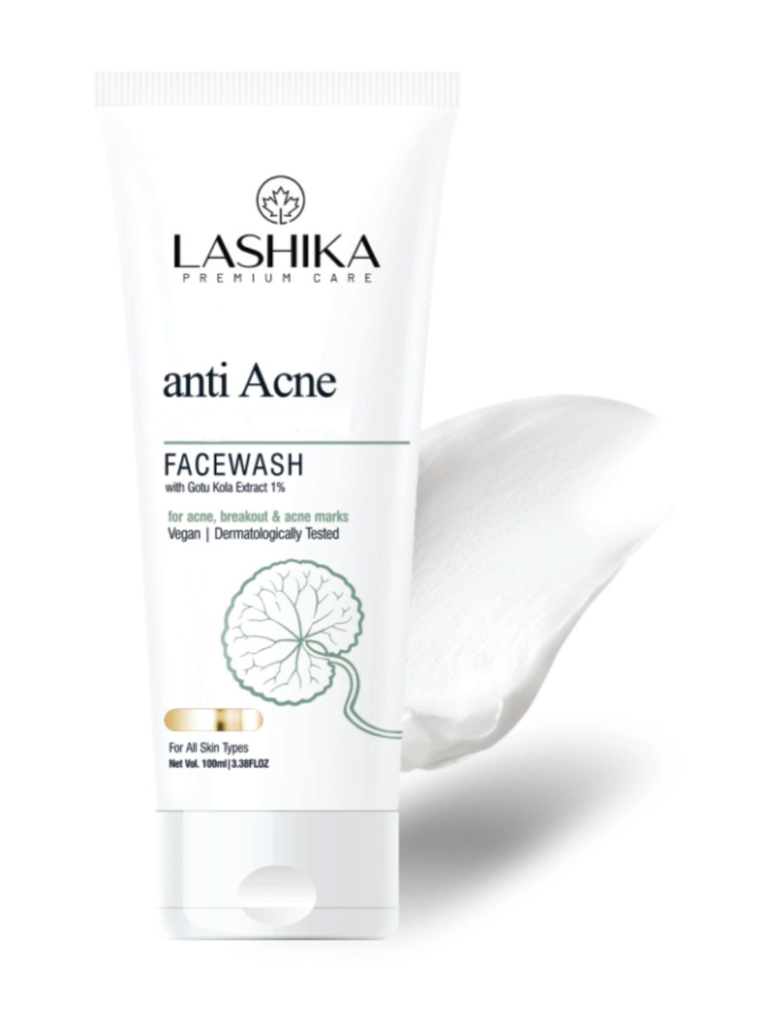 LASHIKA Anti-Acne Face Wash With 2.5% Benzoyl Peroxide, 1% Gotu Kola Extract - 100 ml-picture-19
