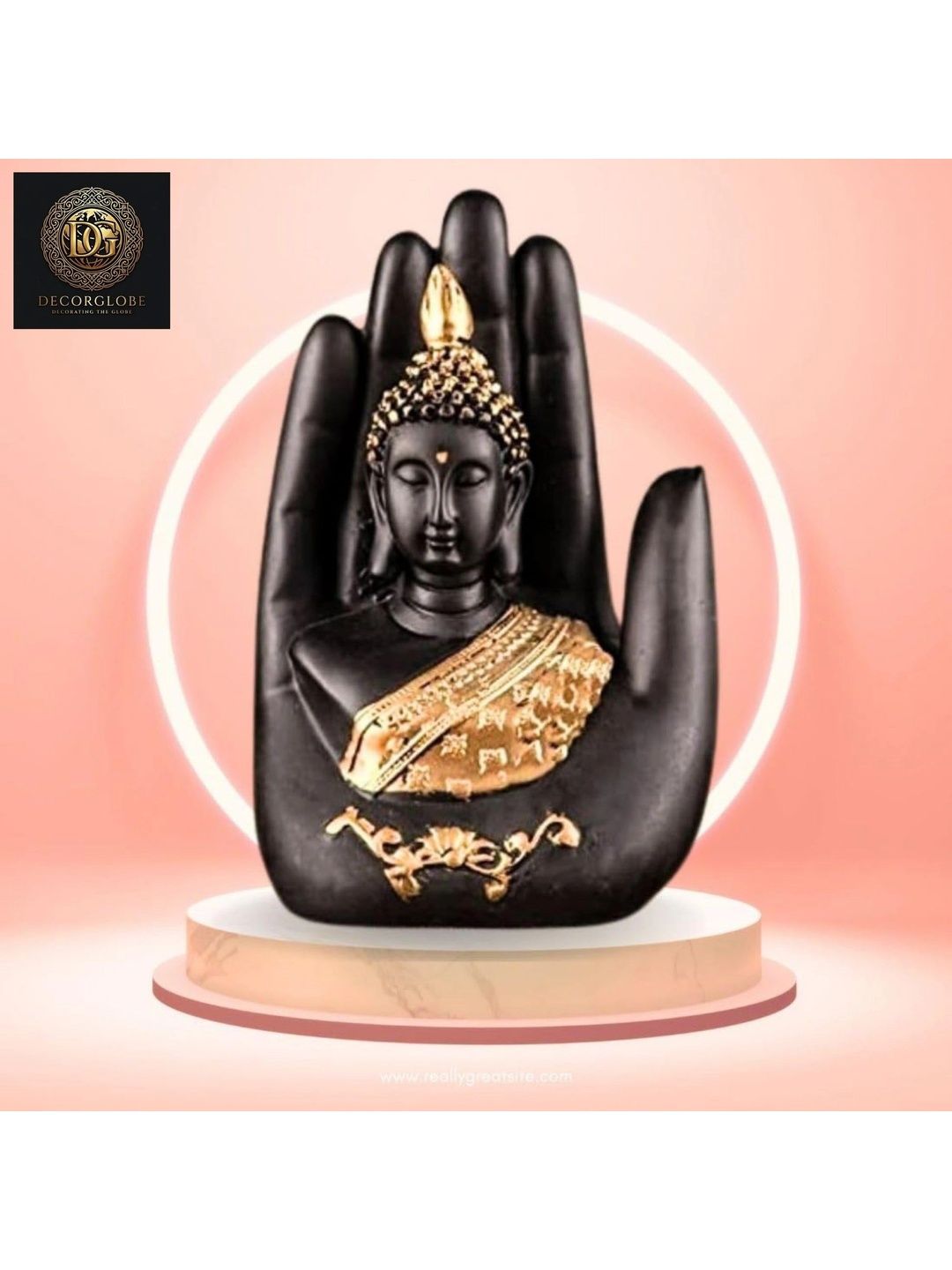 DecorGlobe Blue Buddha Figurine Showpiece-image-47