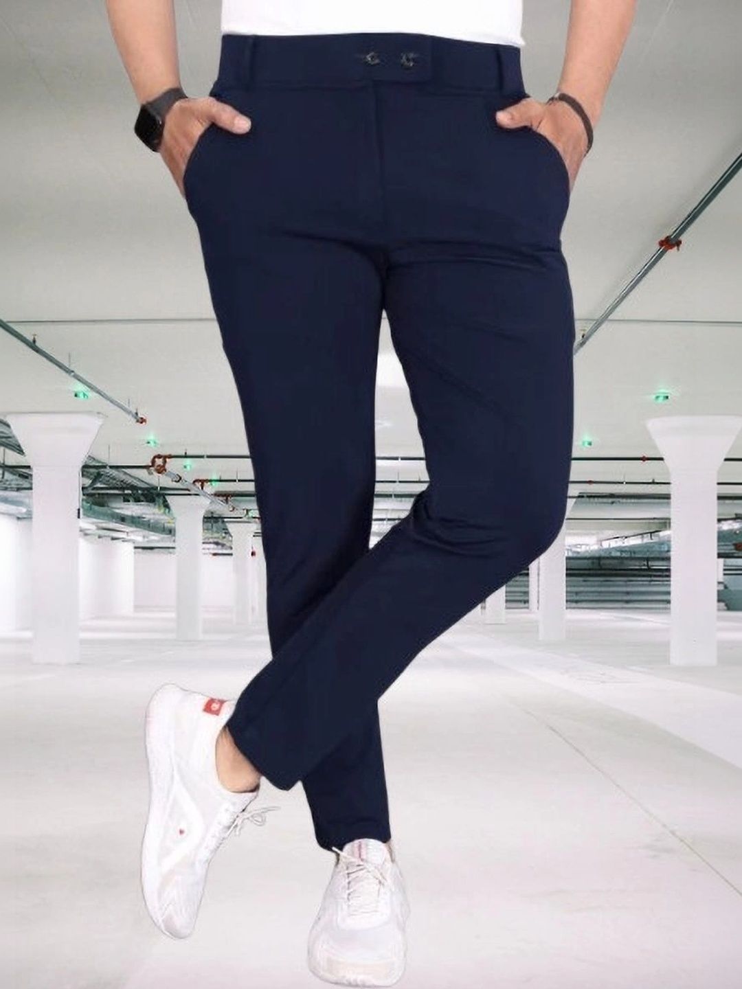 Nk staylish Men Smart Slim Fit Easy Wash Chinos Trousers-picture-15